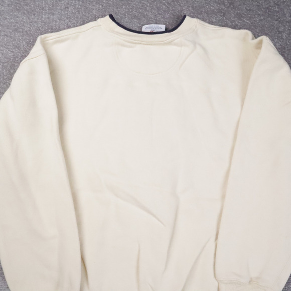 Vintage 90s Embroidered Golf Large Off White Large Long Sleeve Sweatshirt - Picture 13 of 13